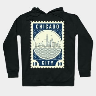 Chicago Stamp Design Hoodie